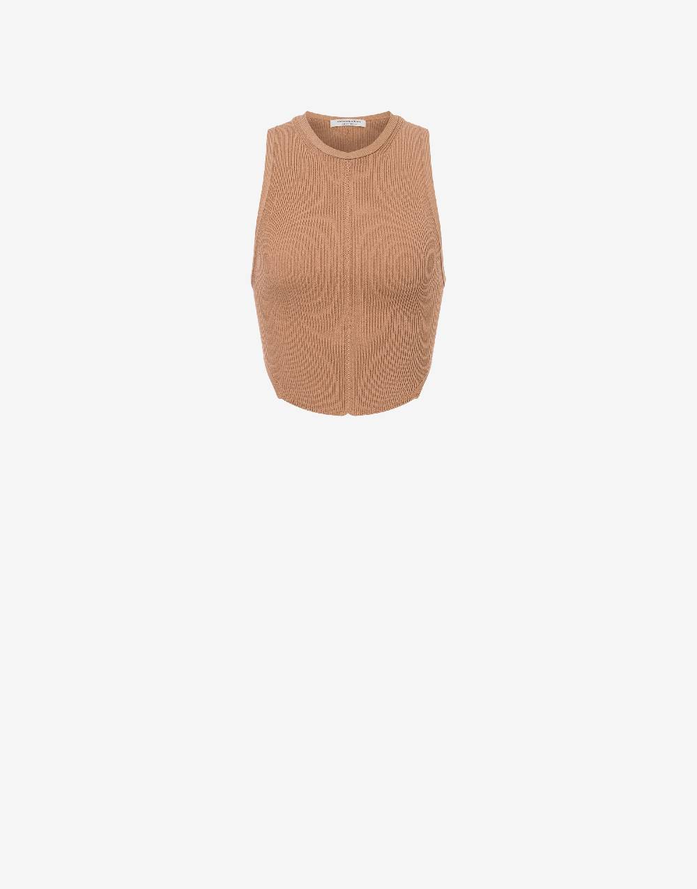 Philosophy Di Lorenzo Serafini Top crop a costine stretch con piercing