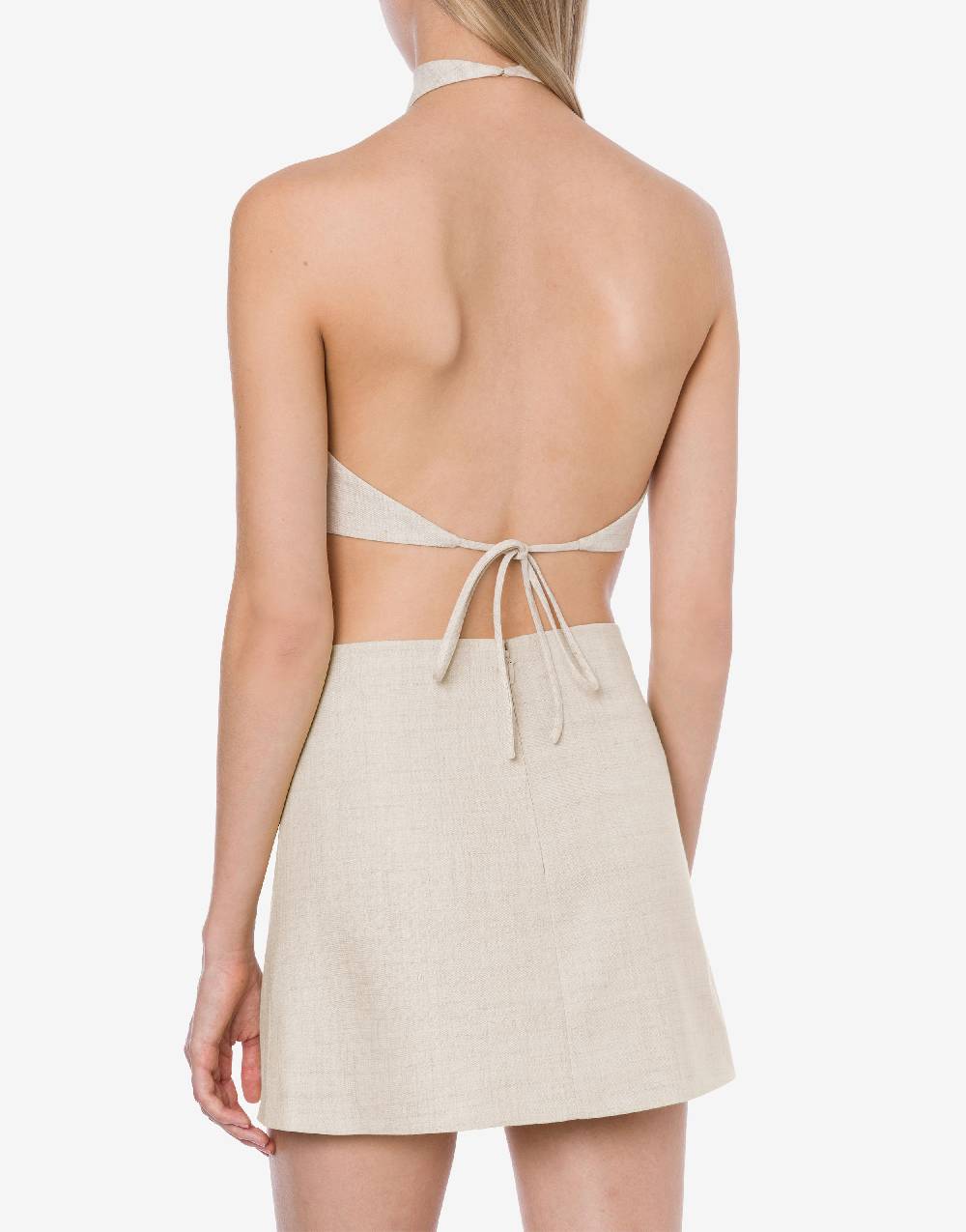 Philosophy Di Lorenzo Serafini Crop top in tela di misto lino Fino Al -60%