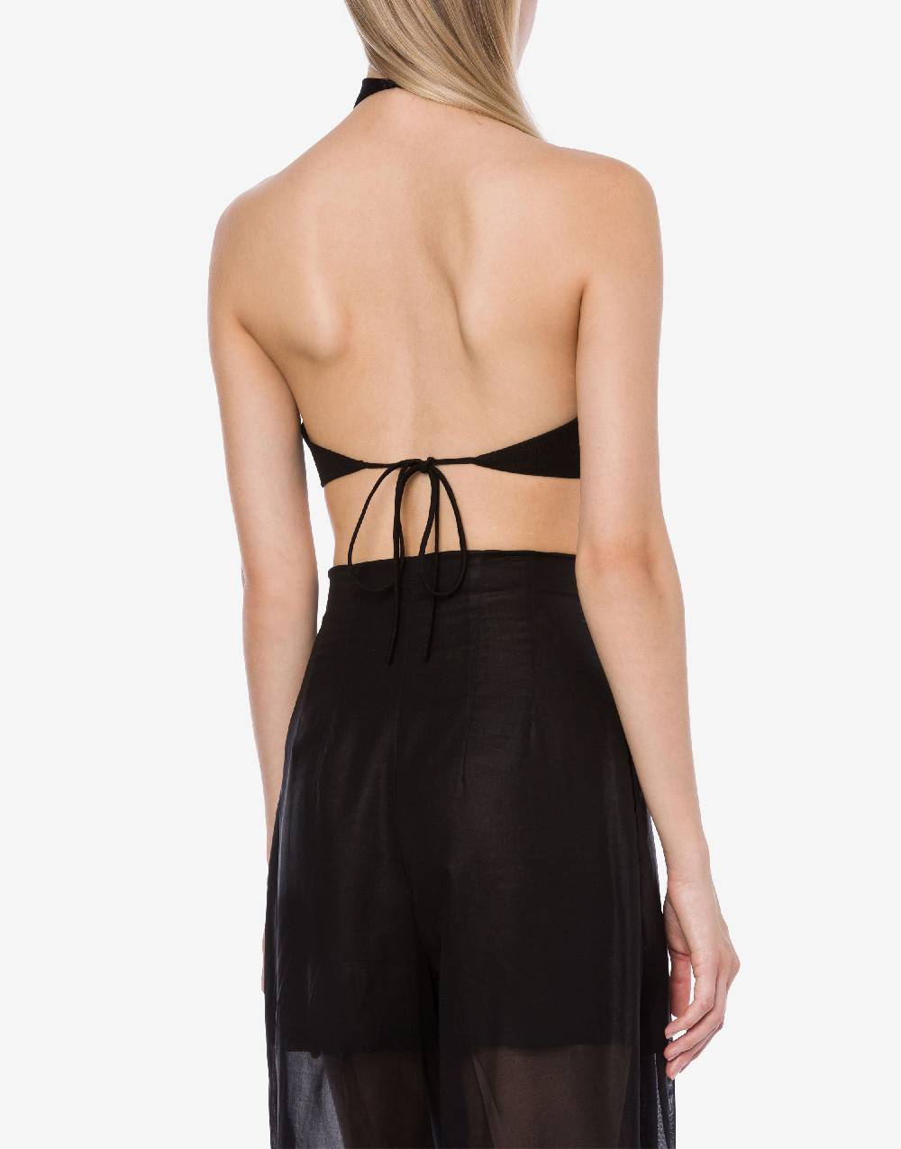 Philosophy Di Lorenzo Serafini Crop top in tela di misto lino Shopping Online