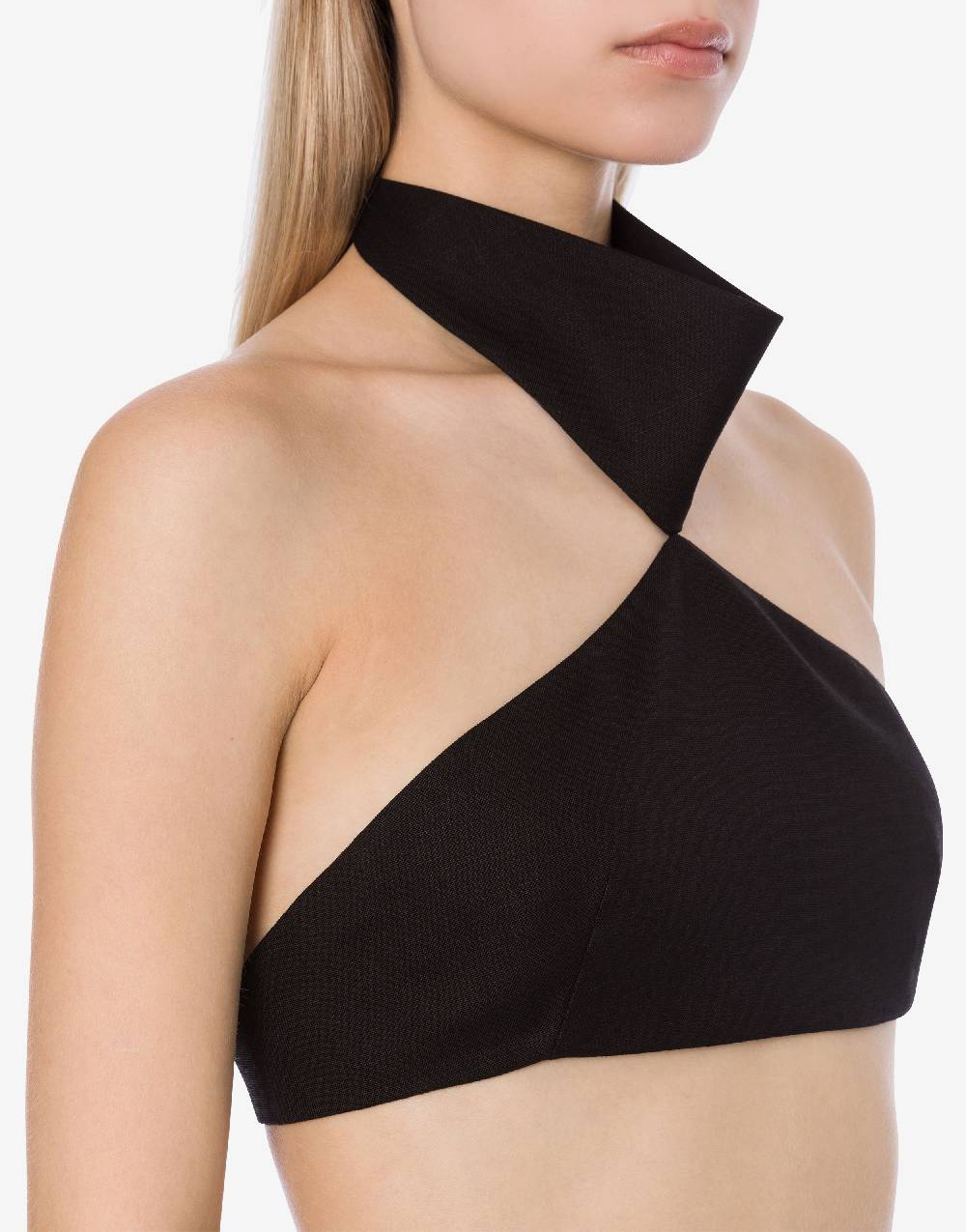 Philosophy Di Lorenzo Serafini Crop top in tela di misto lino Shopping Online