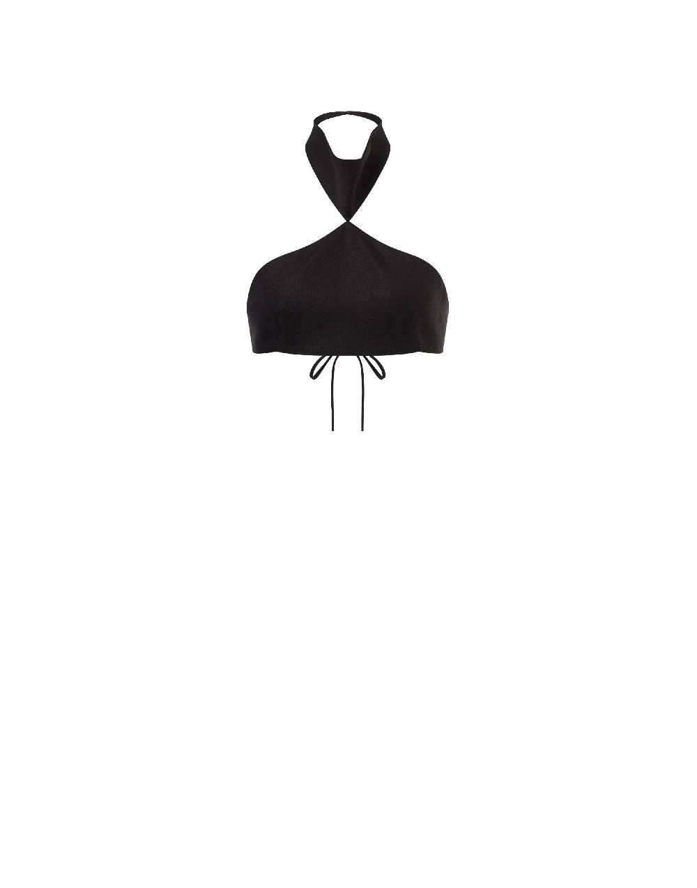Philosophy Di Lorenzo Serafini Crop top in tela di misto lino Shopping Online