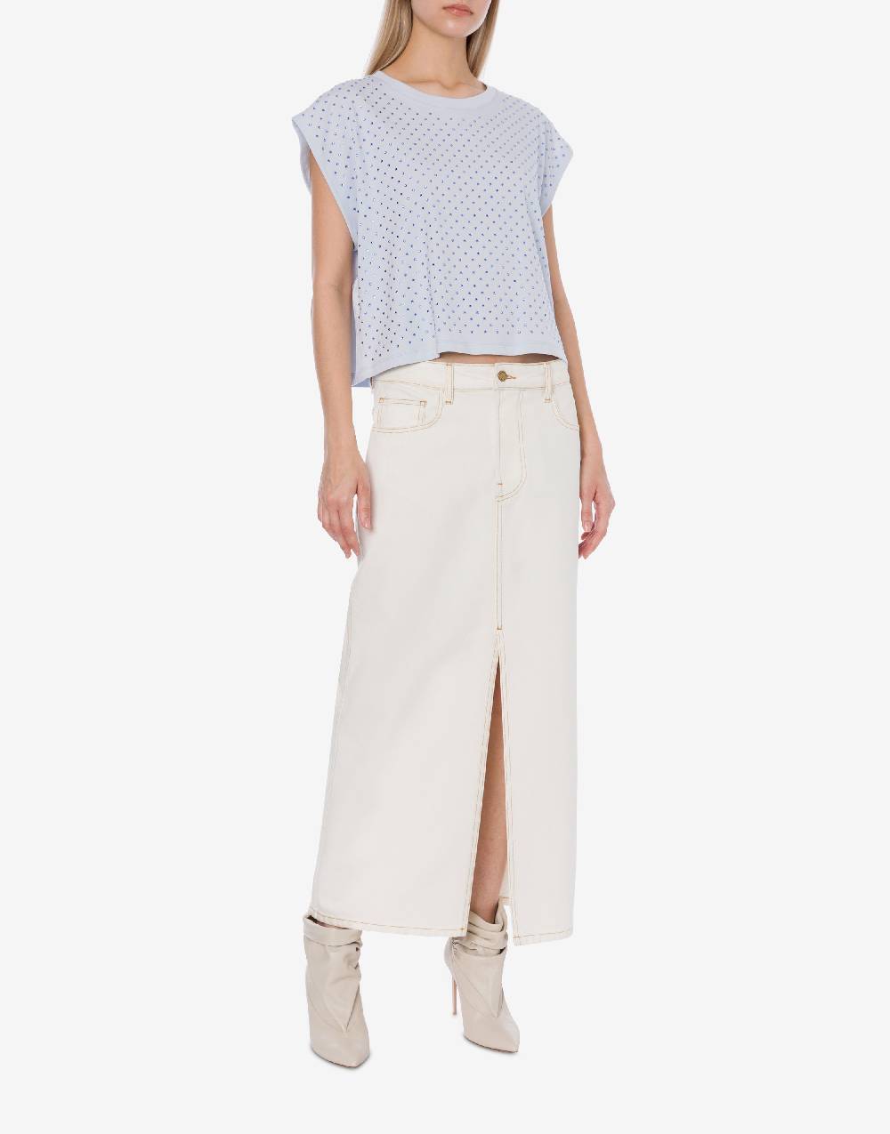 Philosophy Di Lorenzo Serafini T-shirt in jersey con strass Affare Del Giorno