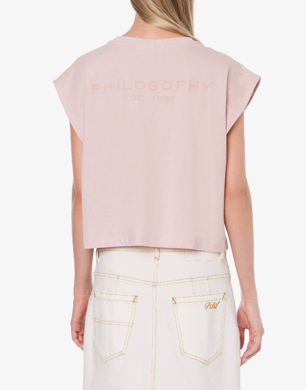 Philosophy Di Lorenzo Serafini T-shirt in jersey con strass Prezzo Ridotto