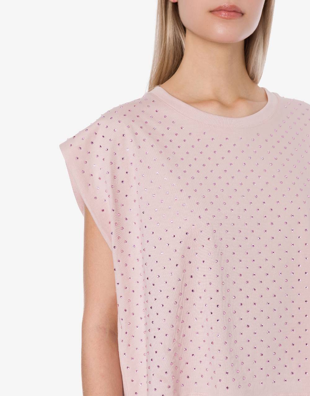 Philosophy Di Lorenzo Serafini T-shirt in jersey con strass Prezzo Ridotto