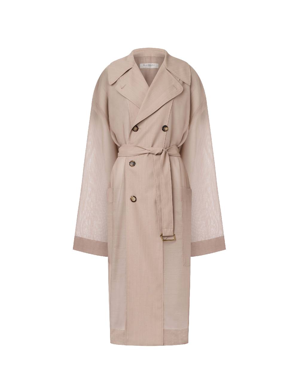 Philosophy Di Lorenzo Serafini Trench in voile di lana Presa