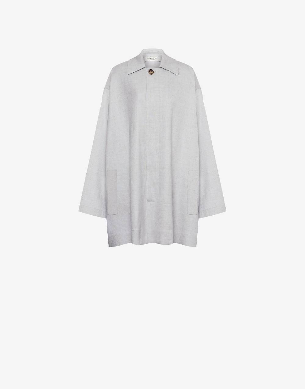Philosophy Di Lorenzo Serafini Cappotto leggero in tela di misto lino