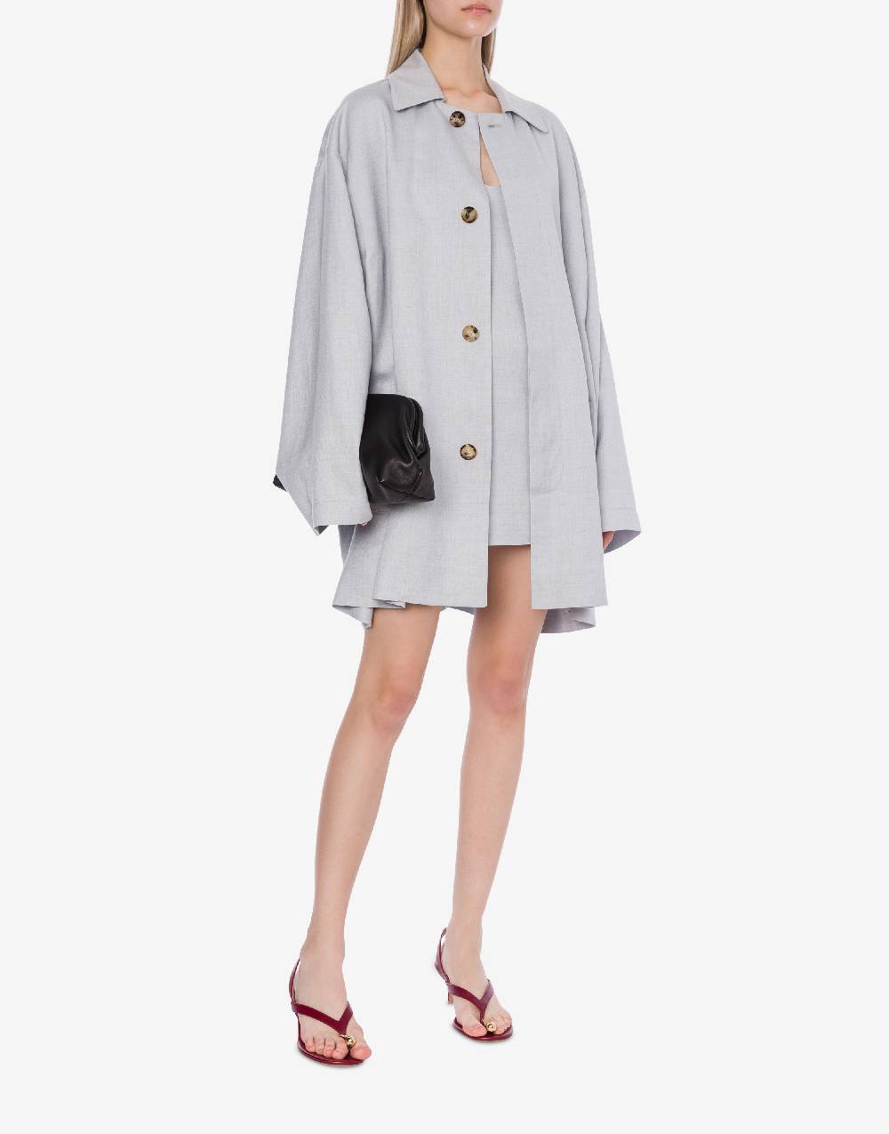 Philosophy Di Lorenzo Serafini Cappotto leggero in tela di misto lino Sconto