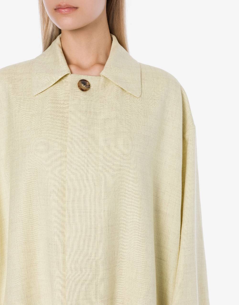Philosophy Di Lorenzo Serafini Cappotto leggero in tela di misto lino Offerta