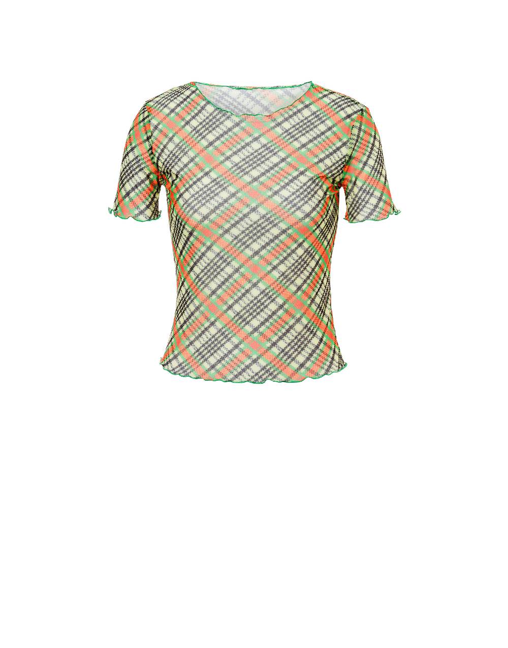 Philosophy Di Lorenzo Serafini T-shirt beachwear in tulle Check Vendita Economica