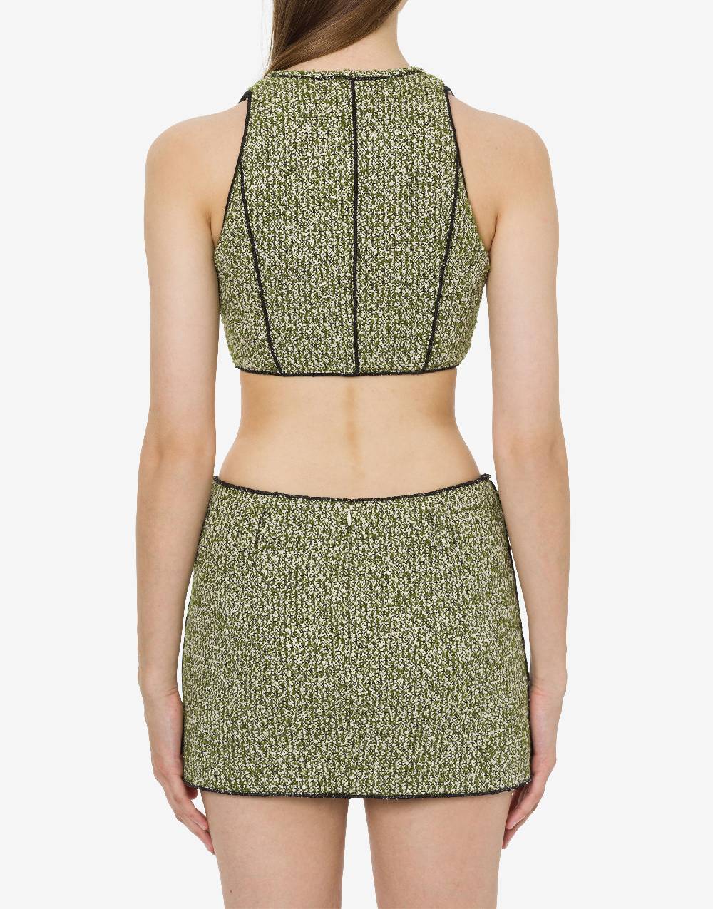 Philosophy Di Lorenzo Serafini Micro top in stuoia bouclé Saldi Di Fabbrica