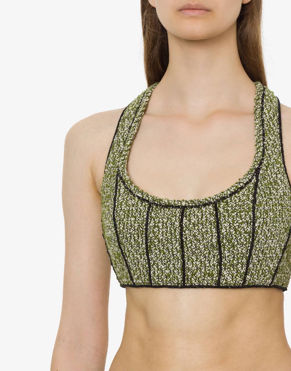 Philosophy Di Lorenzo Serafini Micro top in stuoia bouclé Saldi Di Fabbrica