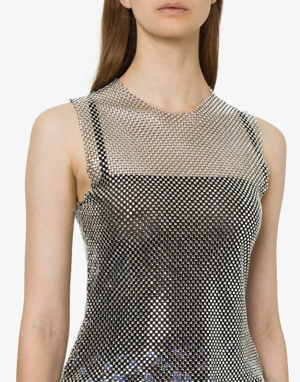 Philosophy Di Lorenzo Serafini Crop top in rete con strass Sconto di tempo limitato