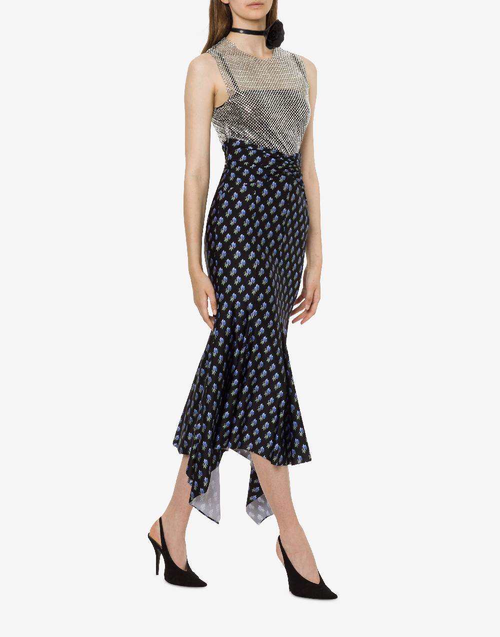 Philosophy Di Lorenzo Serafini Crop top in rete con strass Sconto di tempo limitato