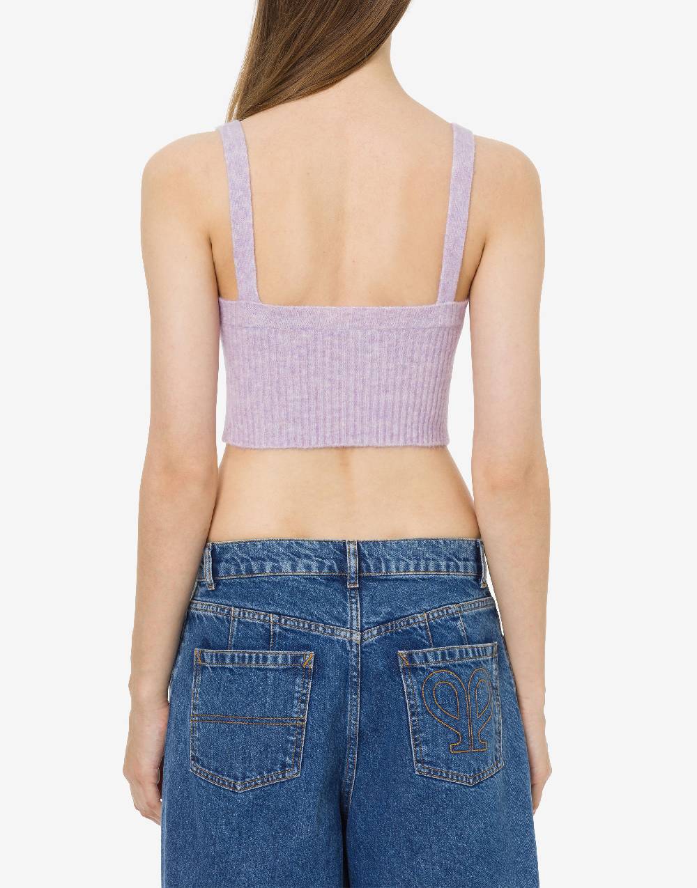 Philosophy Di Lorenzo Serafini Crop top in baby alpaca e lana Doppia P In Saldo