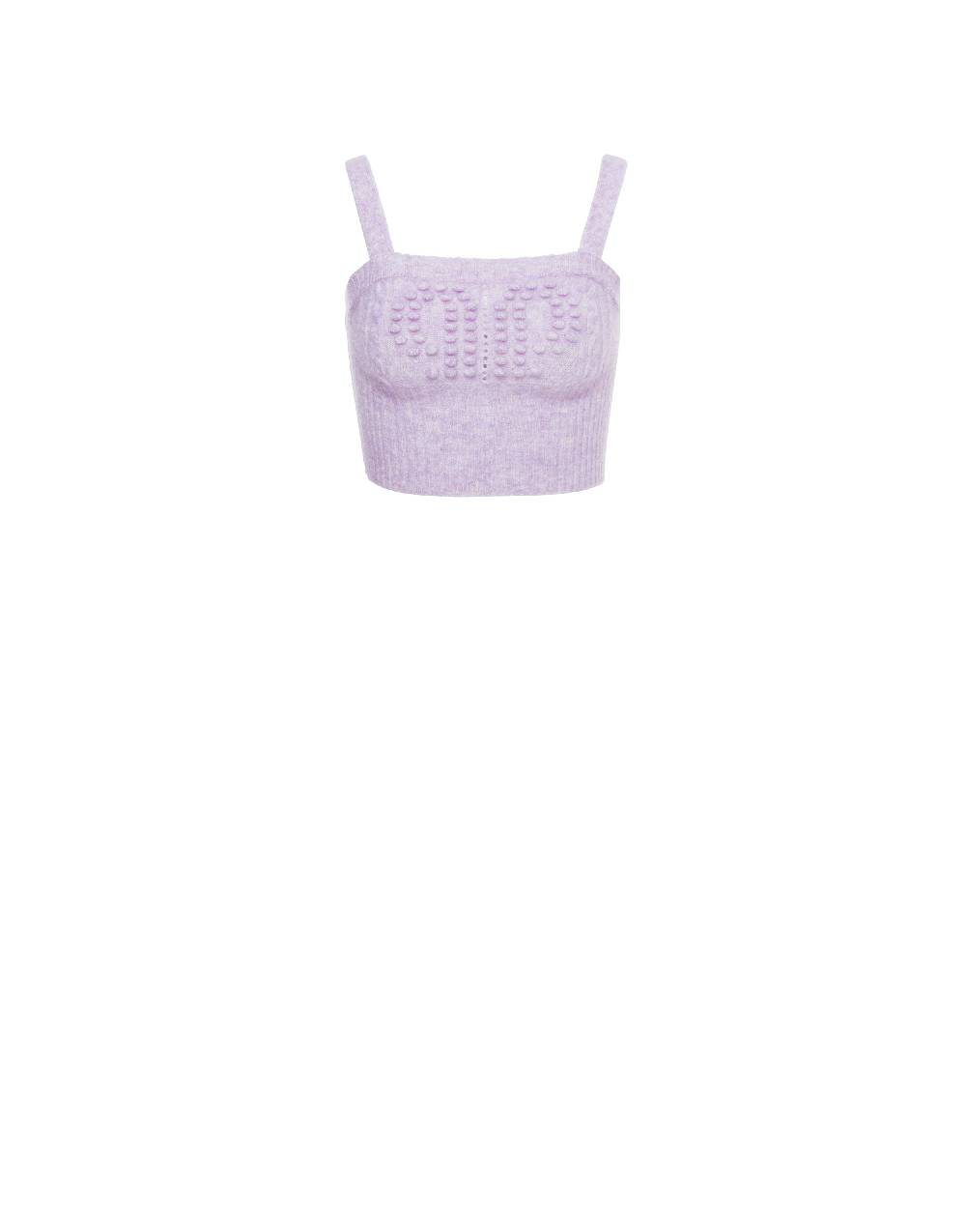 Philosophy Di Lorenzo Serafini Crop top in baby alpaca e lana Doppia P In Saldo