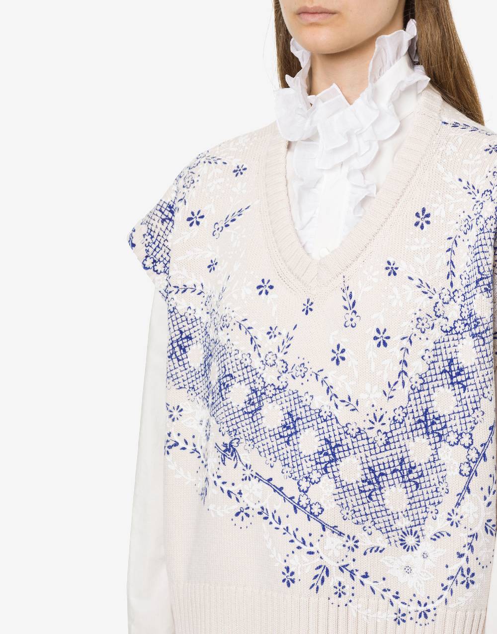 Philosophy Di Lorenzo Serafini Top in maglia con stampa Nuova