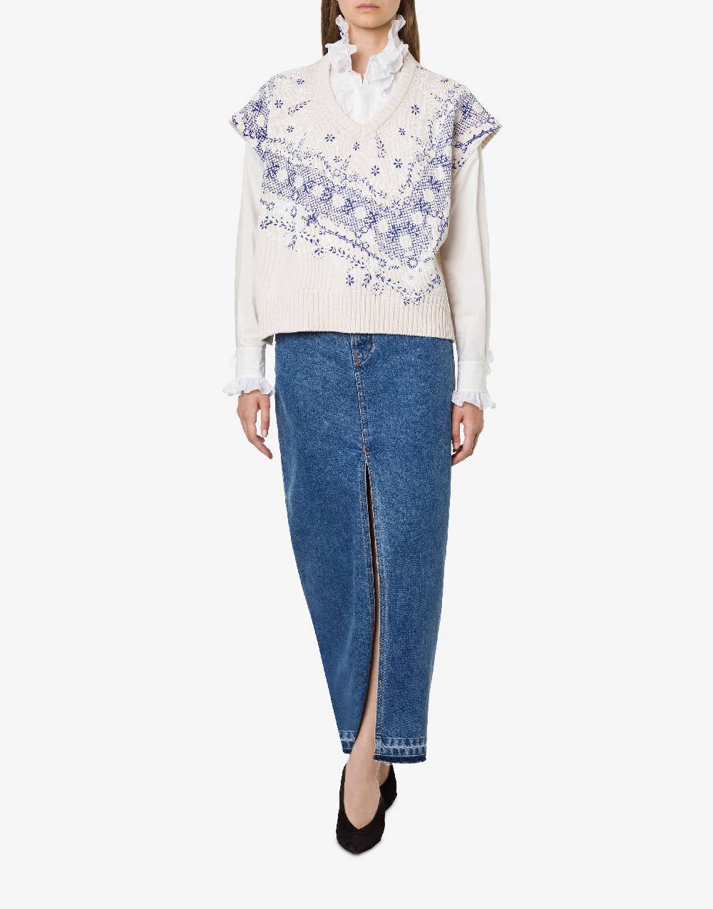 Philosophy Di Lorenzo Serafini Top in maglia con stampa Nuova