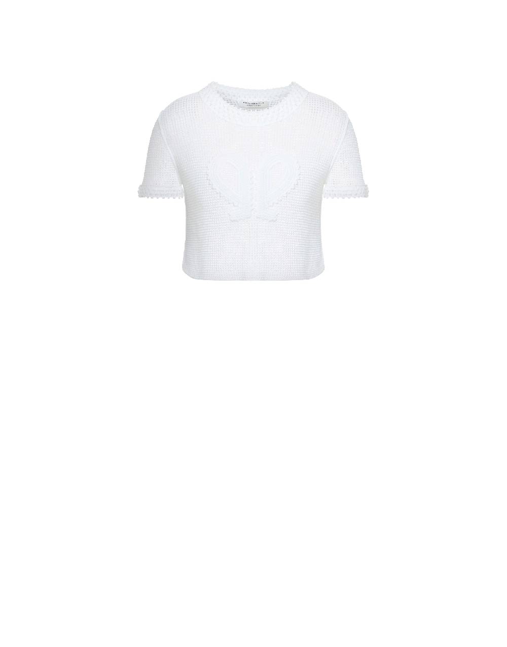 Philosophy Di Lorenzo Serafini Maglia crop in rete stretch Doppia P Comprare a buon mercato