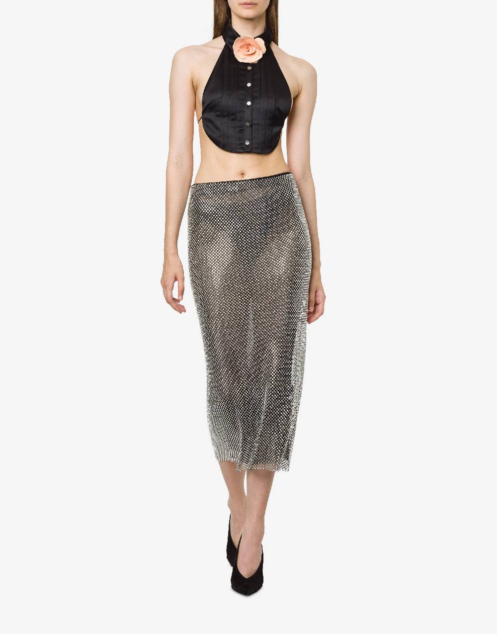 Philosophy Di Lorenzo Serafini Top crop in duchesse Vendite stagionali