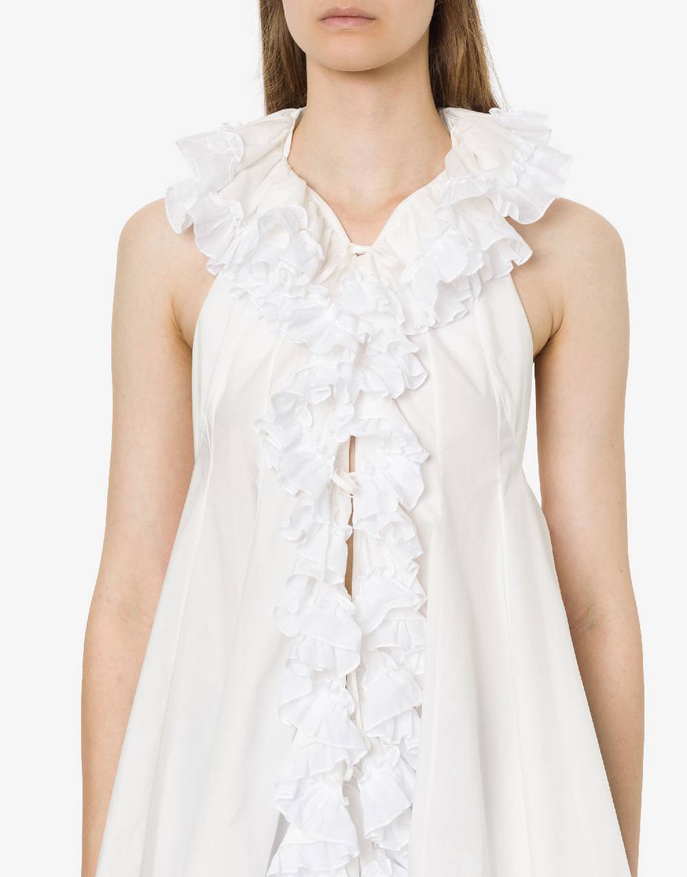 Philosophy Di Lorenzo Serafini Top gilet in popeline con ruches Cyber Monday