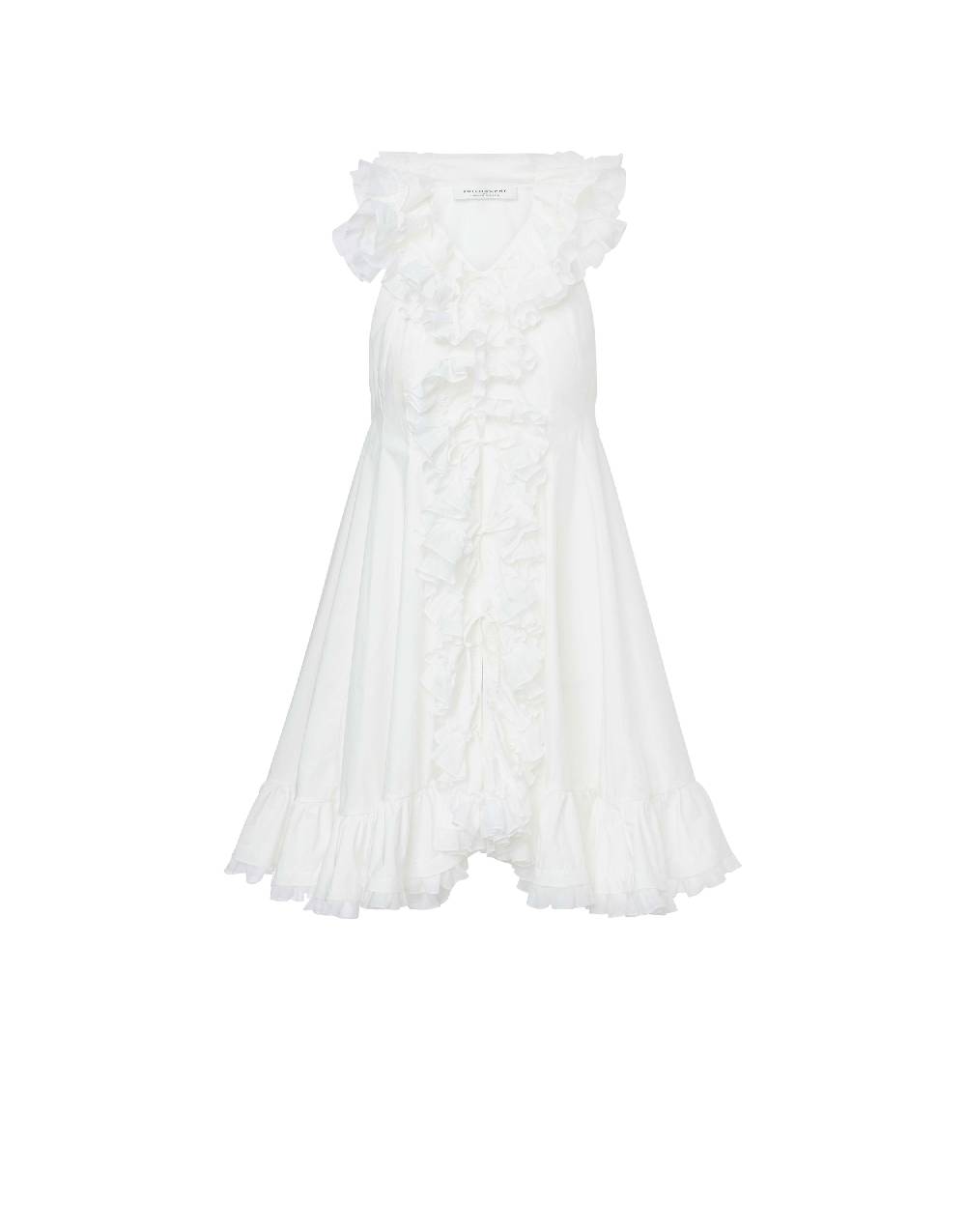 Philosophy Di Lorenzo Serafini Top gilet in popeline con ruches Cyber Monday