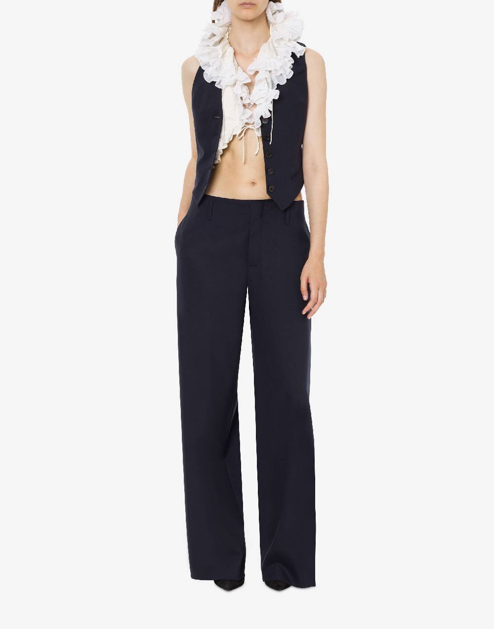 Philosophy Di Lorenzo Serafini Gilet crop in cotone jacquard Offerta natalizia