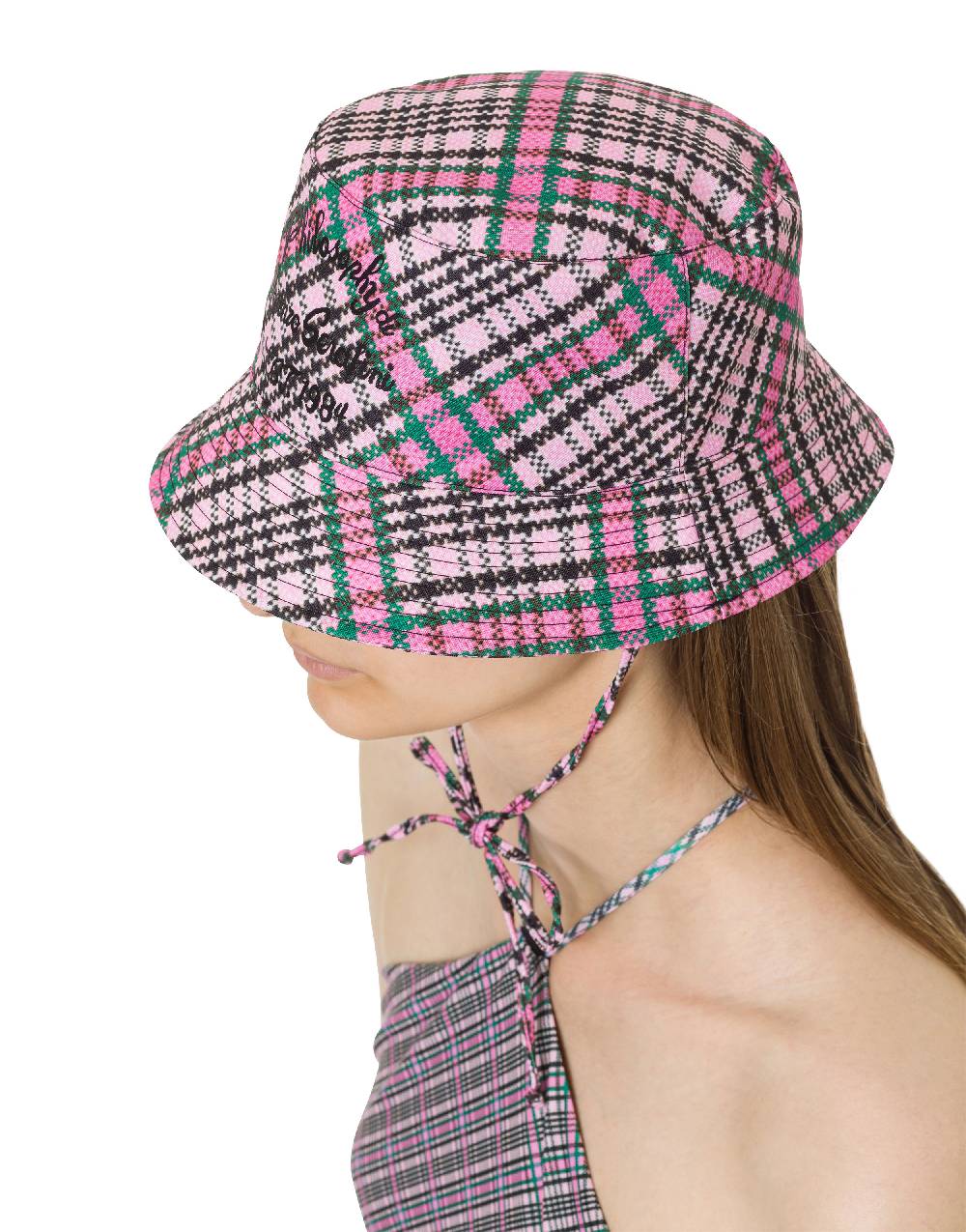 Philosophy Di Lorenzo Serafini Cappello beachwear con stampa Check Offerta migliore