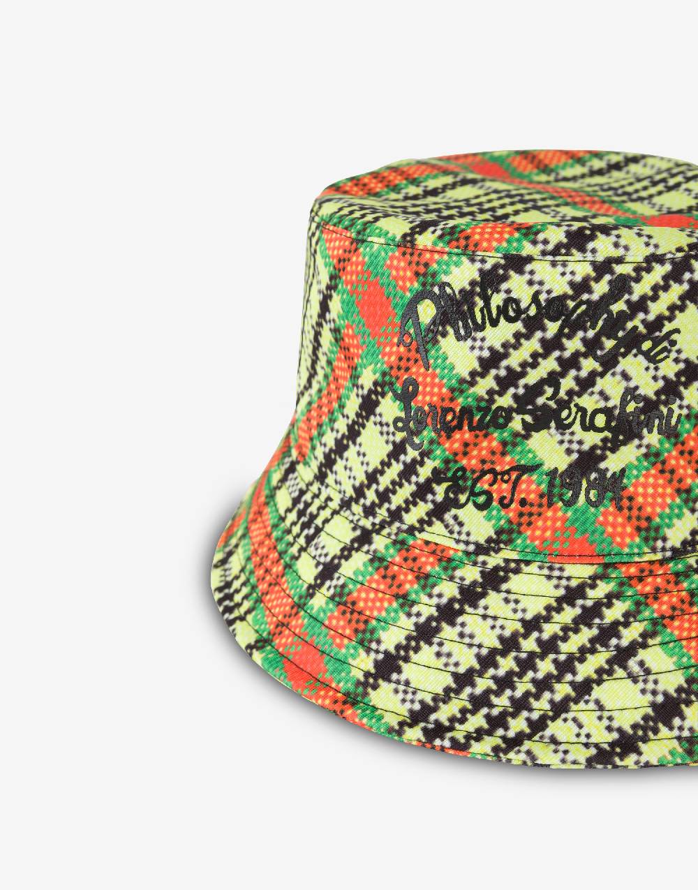 Philosophy Di Lorenzo Serafini Cappello beachwear con stampa Check Latest fashion