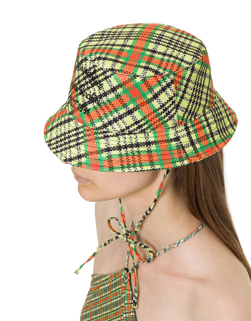 Philosophy Di Lorenzo Serafini Cappello beachwear con stampa Check Latest fashion
