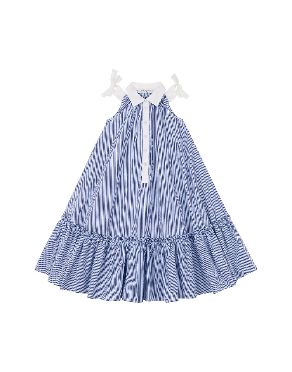 Philosophy Di Lorenzo Serafini Kids abito in popeline rigato con fiocchi Offerte stagionali
