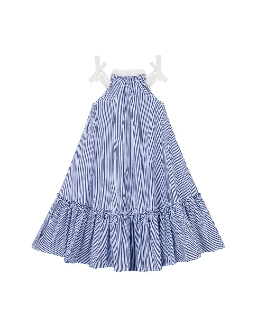 Philosophy Di Lorenzo Serafini Kids abito in popeline rigato con fiocchi Offerte stagionali