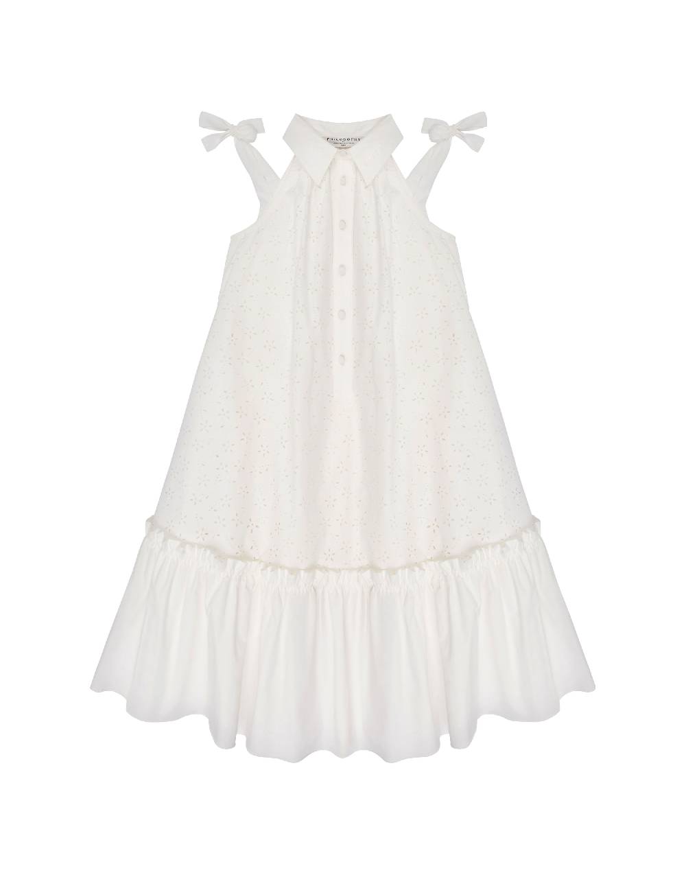 Philosophy Di Lorenzo Serafini Kids abito ad A in cotone con motivo floreale Comprane uno, ottenene uno gratis