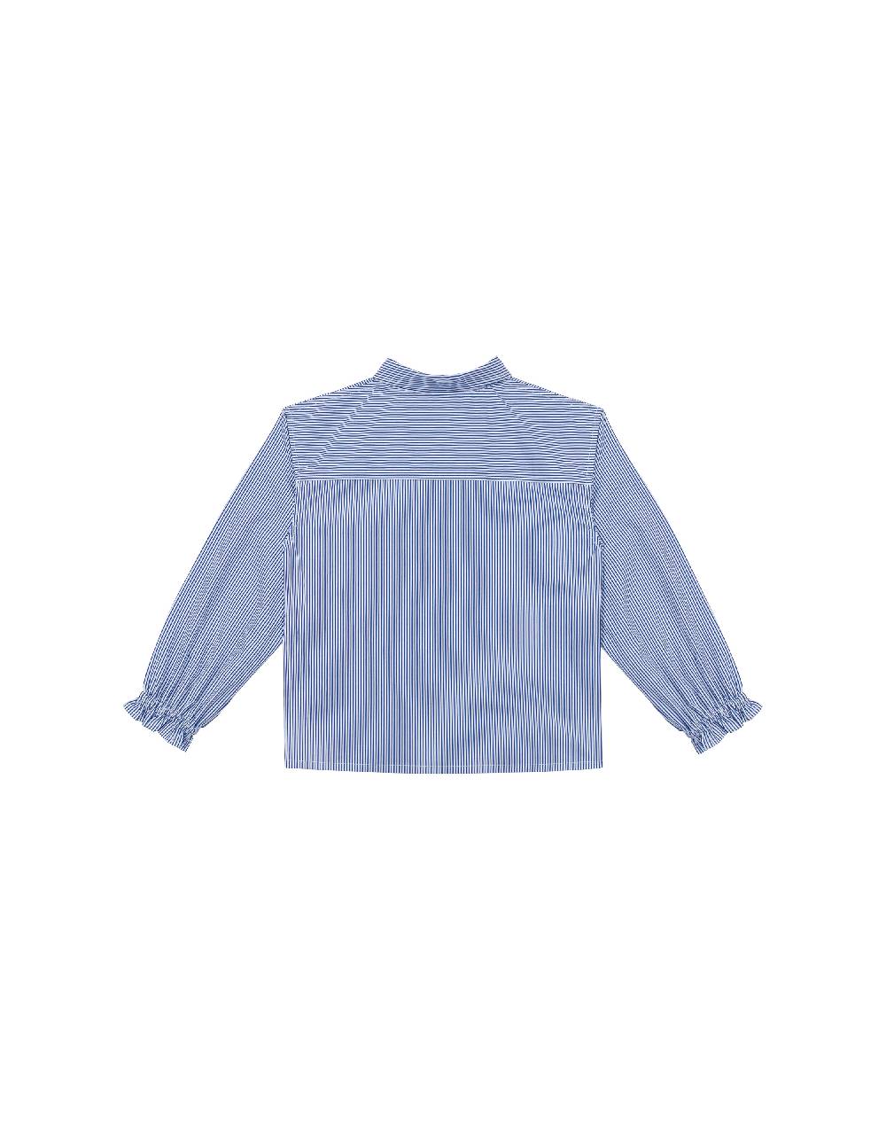 Philosophy Di Lorenzo Serafini Kids camicia in popeline rigato con patch 'doppia P' Offerta settimanale