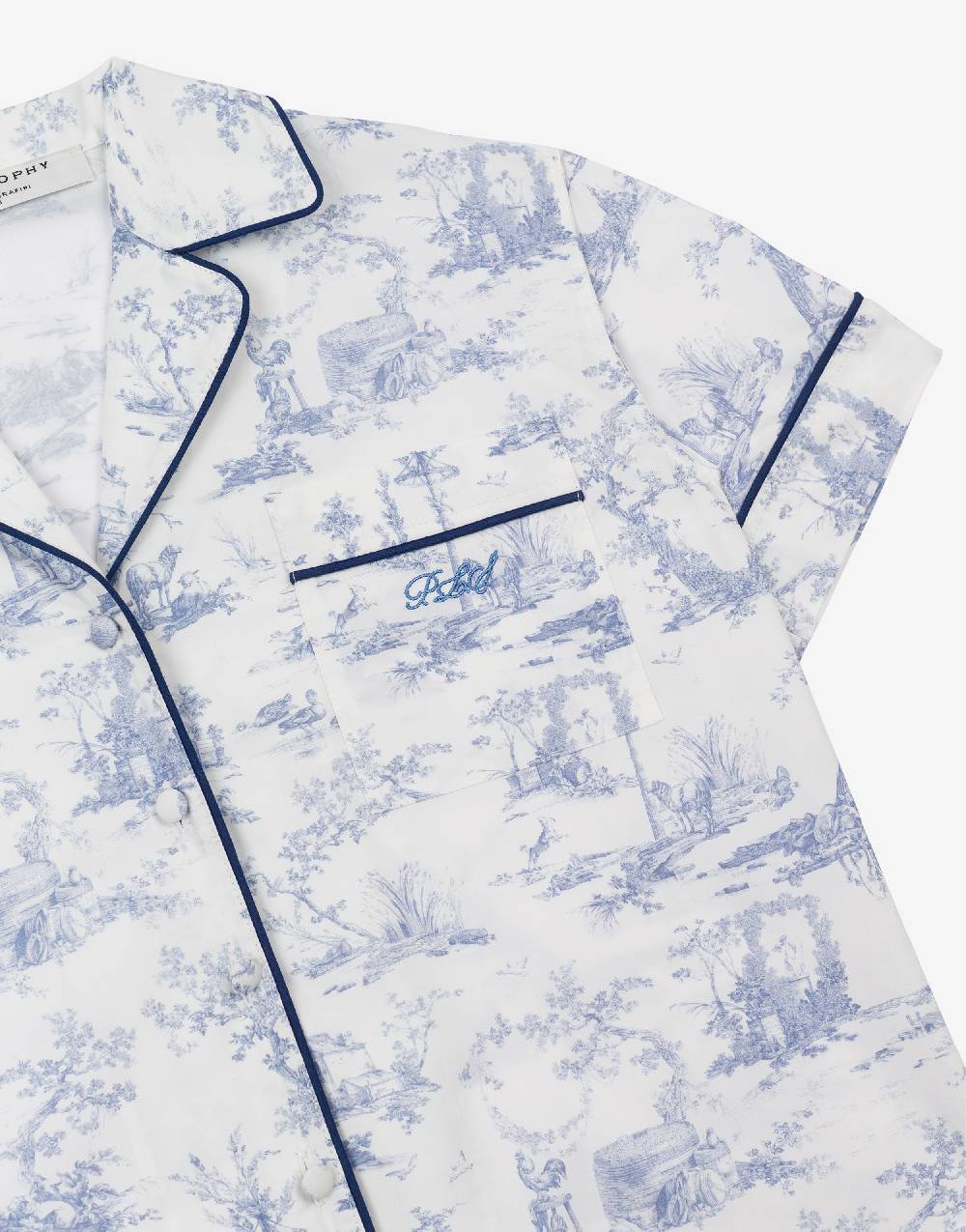 Philosophy Di Lorenzo Serafini Kids camicia in cotone con stampa Toile de Jouy Ritorno libero