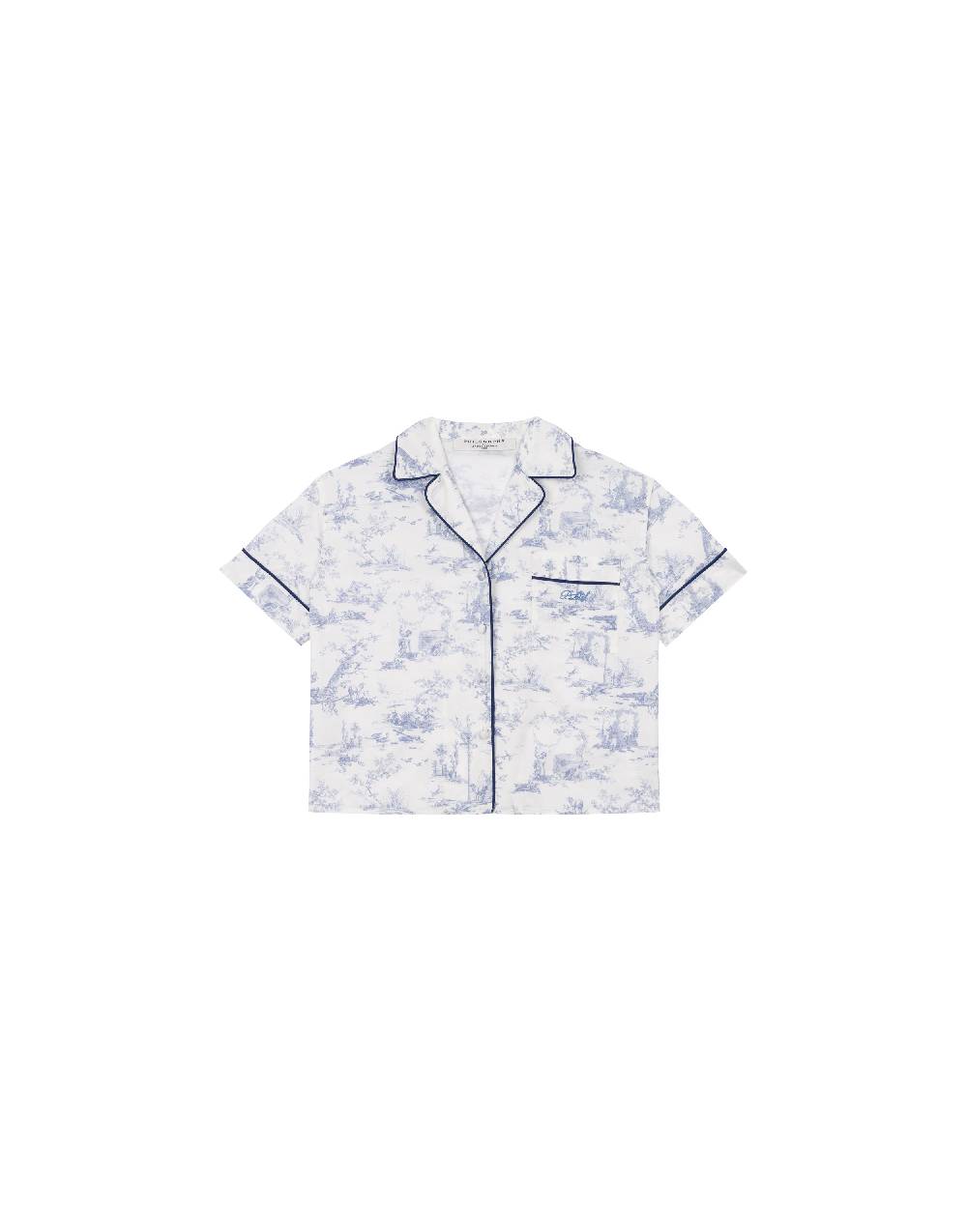 Philosophy Di Lorenzo Serafini Kids camicia in cotone con stampa Toile de Jouy Ritorno libero