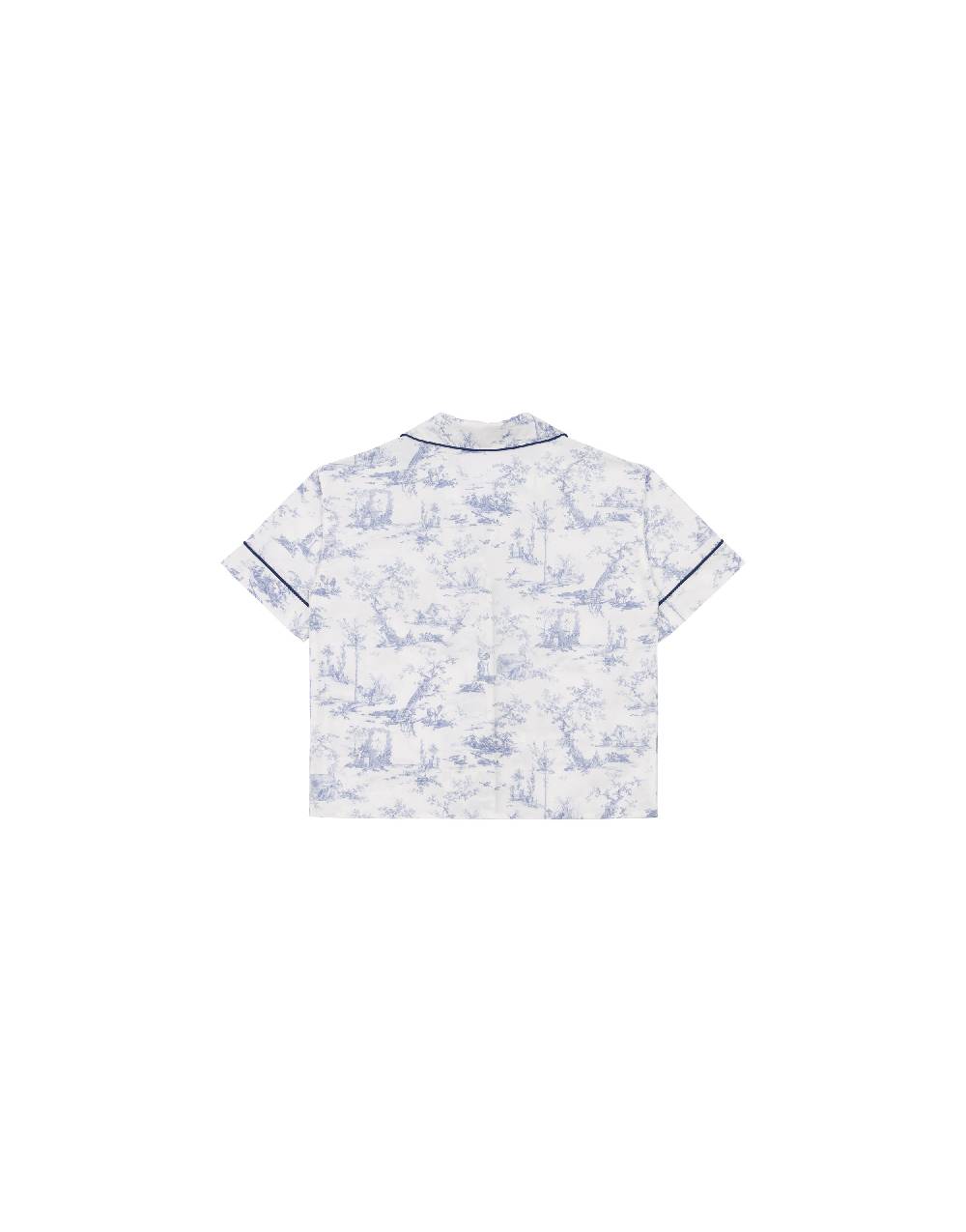 Philosophy Di Lorenzo Serafini Kids camicia in cotone con stampa Toile de Jouy Ritorno libero