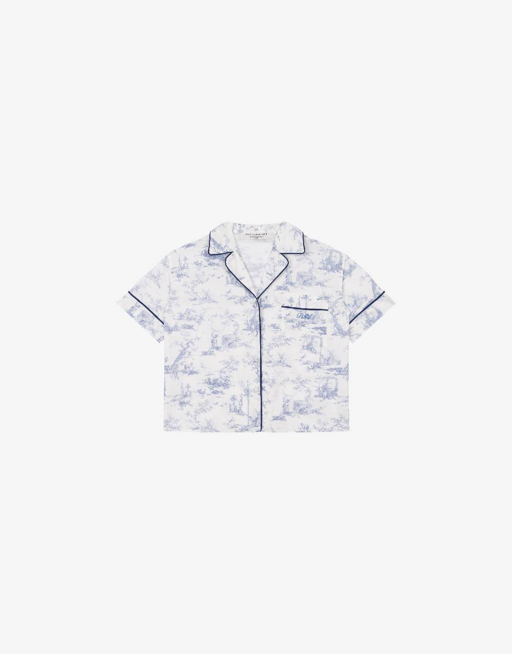 Philosophy Di Lorenzo Serafini Kids camicia in cotone con stampa Toile de Jouy Ritorno libero