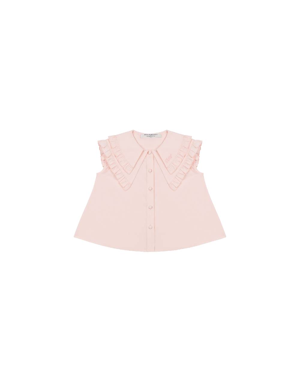 Philosophy Di Lorenzo Serafini Kids top in popeline con maxi colletto Ultimi tre giorni