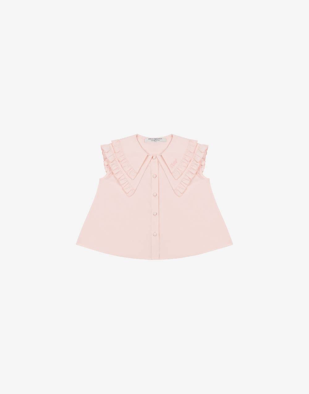 Philosophy Di Lorenzo Serafini Kids top in popeline con maxi colletto Ultimi tre giorni