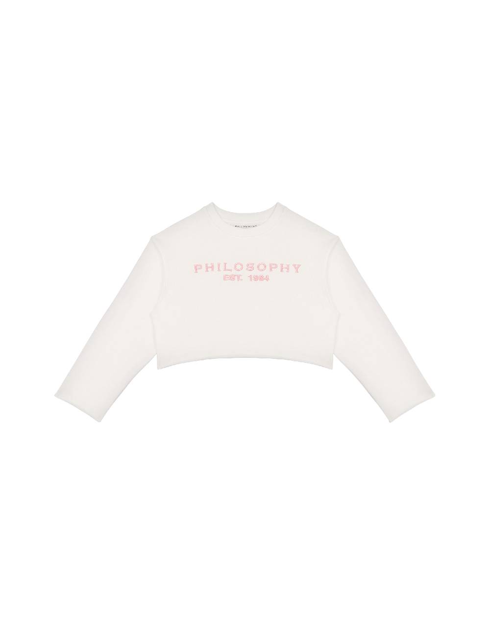 Philosophy Di Lorenzo Serafini Kids felpa in cotone con ricamo logo Latest stili