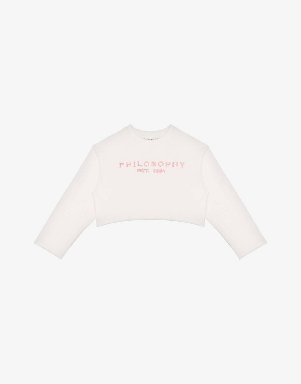 Philosophy Di Lorenzo Serafini Kids felpa in cotone con ricamo logo Latest stili