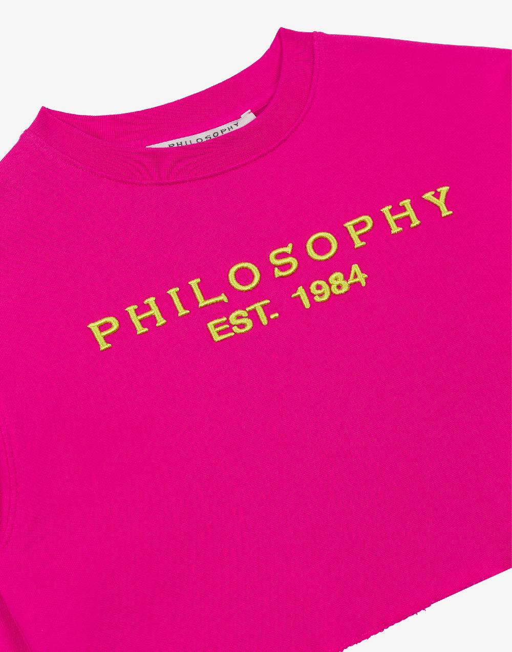Philosophy Di Lorenzo Serafini Kids felpa in cotone con ricamo logo Ultimi due giorni