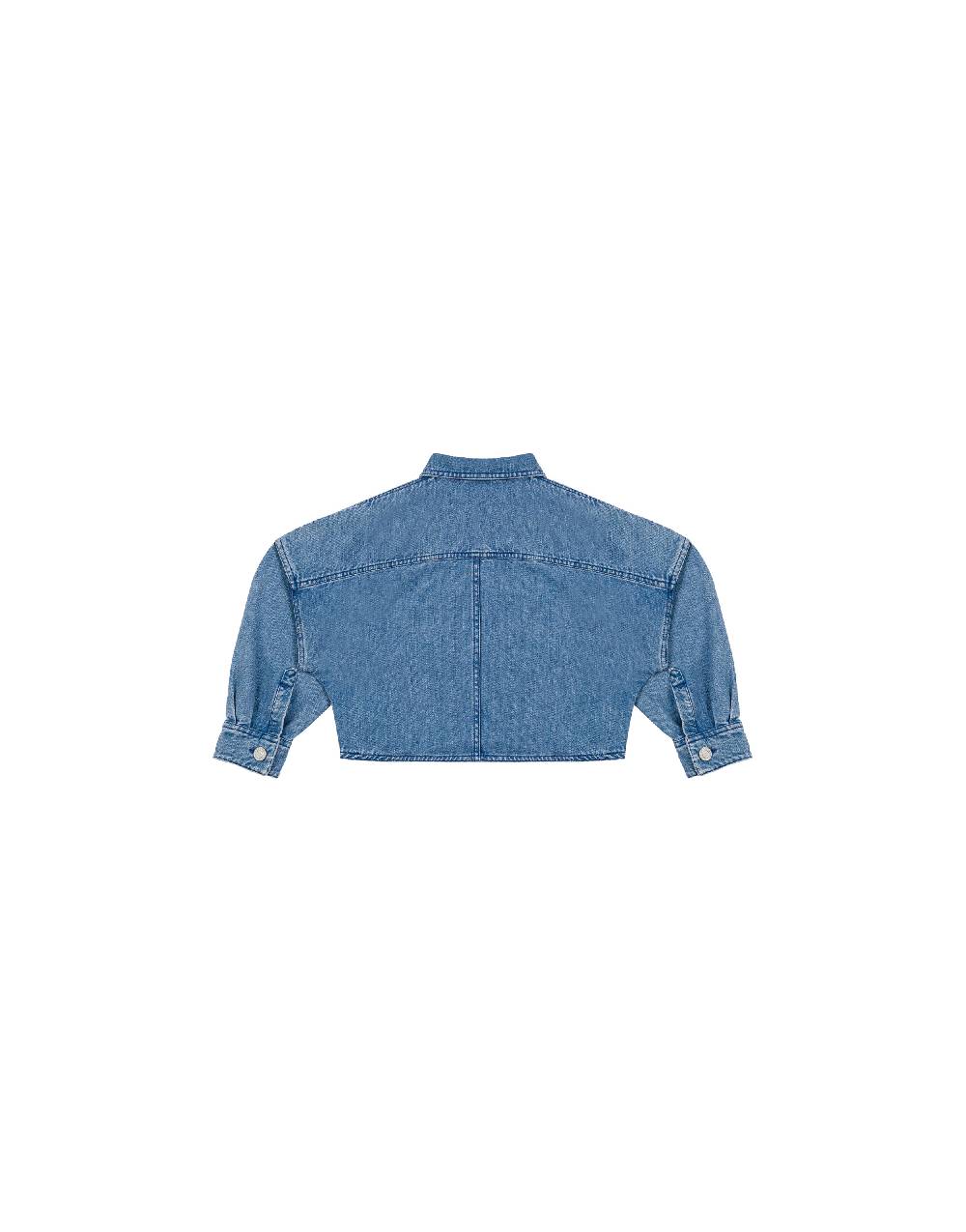 Philosophy Di Lorenzo Serafini Kids giacca crop in denim con patch 'doppia p' Ultimo giorno