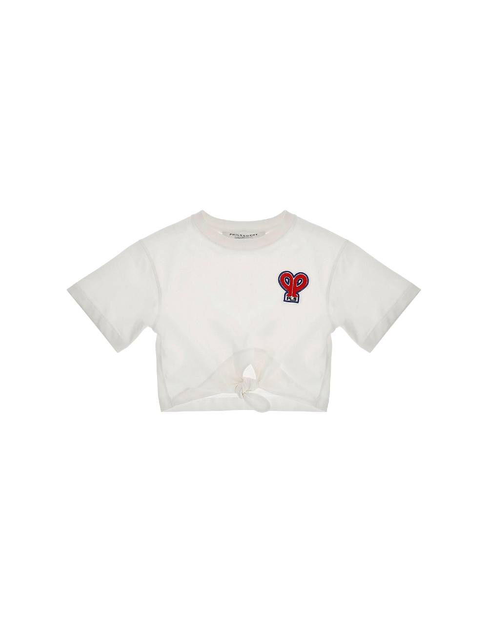 Philosophy Di Lorenzo Serafini Kids t-shirt crop con patch 'doppia P' Discount Store per i nuovi prodotti