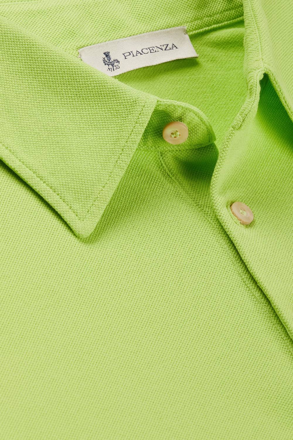 Piacenza 1733 Polo maniche corte jersey verde fluo Saldi