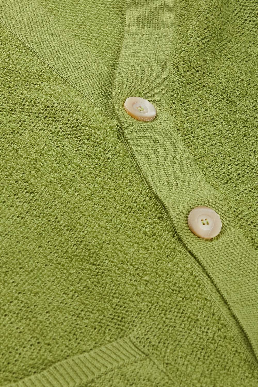 Piacenza 1733 Cardigan terrycloth verde chiaro In Saldo