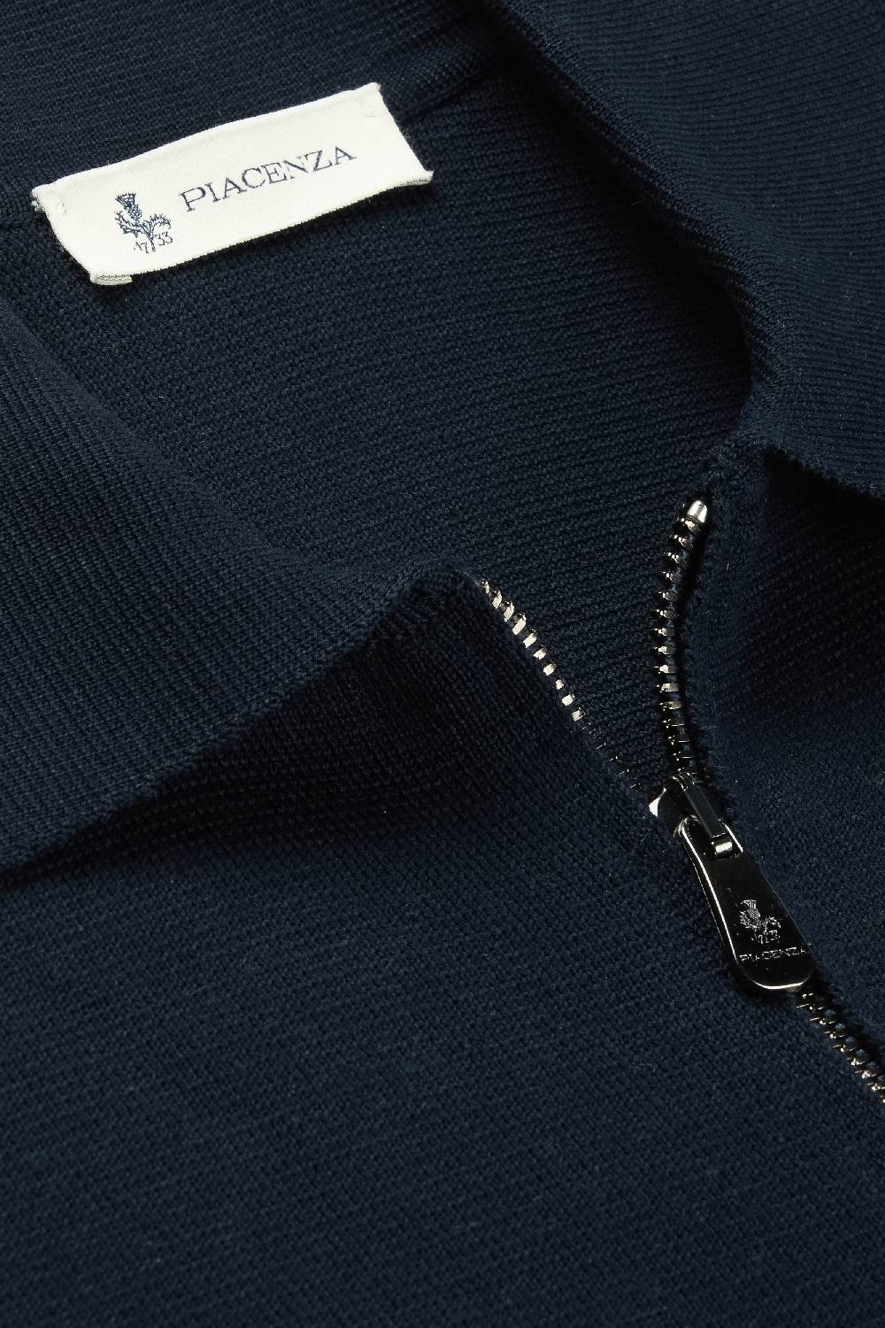 Piacenza 1733 Cardigan full zip blu Nuovo