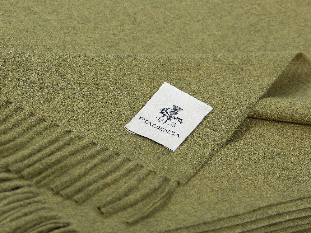 Piacenza 1733 Aeternum Plaid verde chiaro in puro Cashmere Soddisfazione Garantita