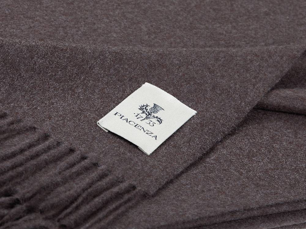 Piacenza 1733 Aeternum Plaid grigio in puro Cashmere Consegna Veloce