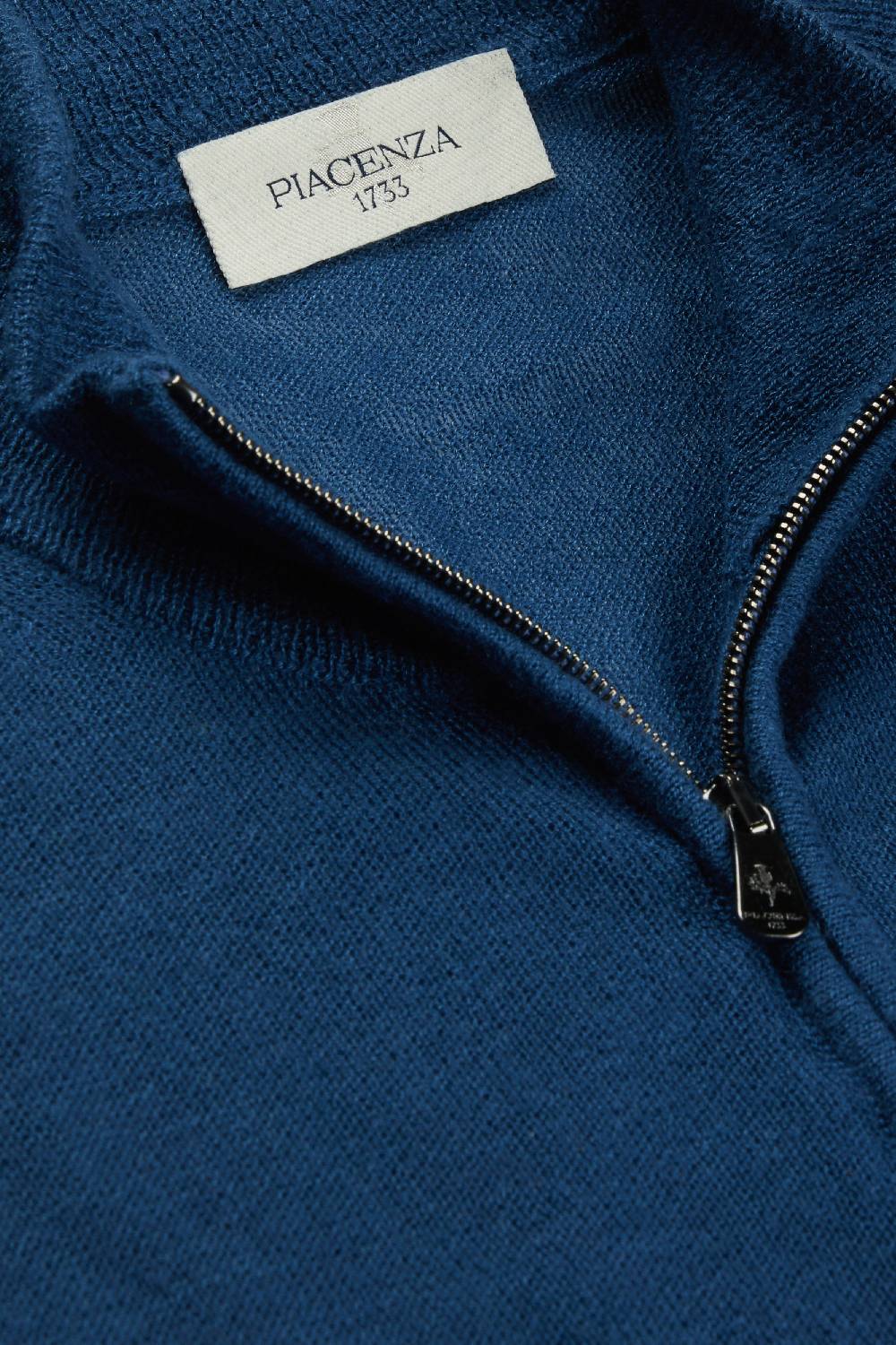 Piacenza 1733 Lupetto zip puffed blu jeans Qualità Garantita
